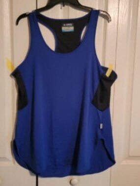 Magellan Pro Angler Tank Top XL Blue Fishing Racerback NWOT Sunglass Cloth